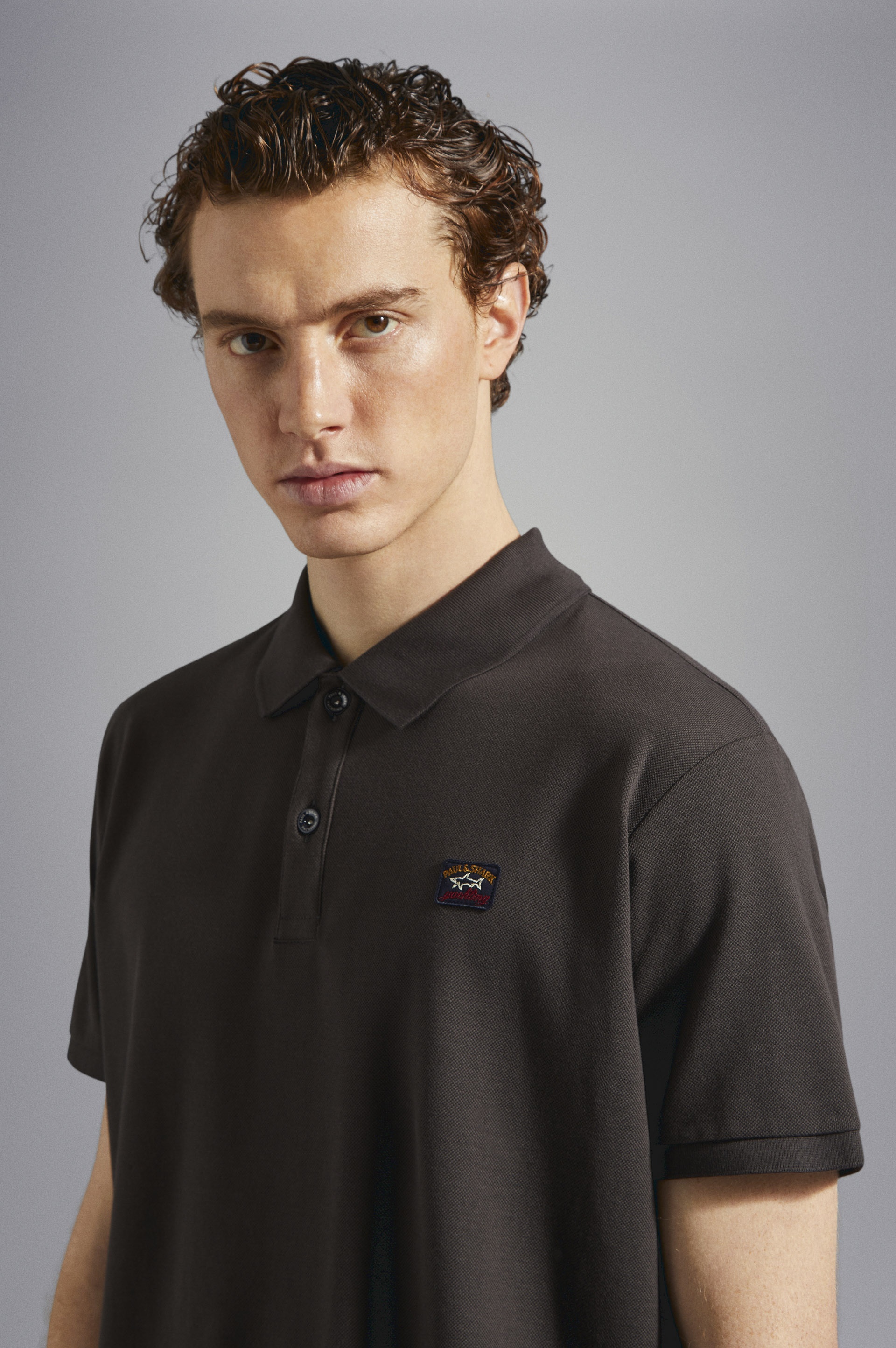 COTTON PIQUÉ POLO WITH ICONIC BADGE - 4