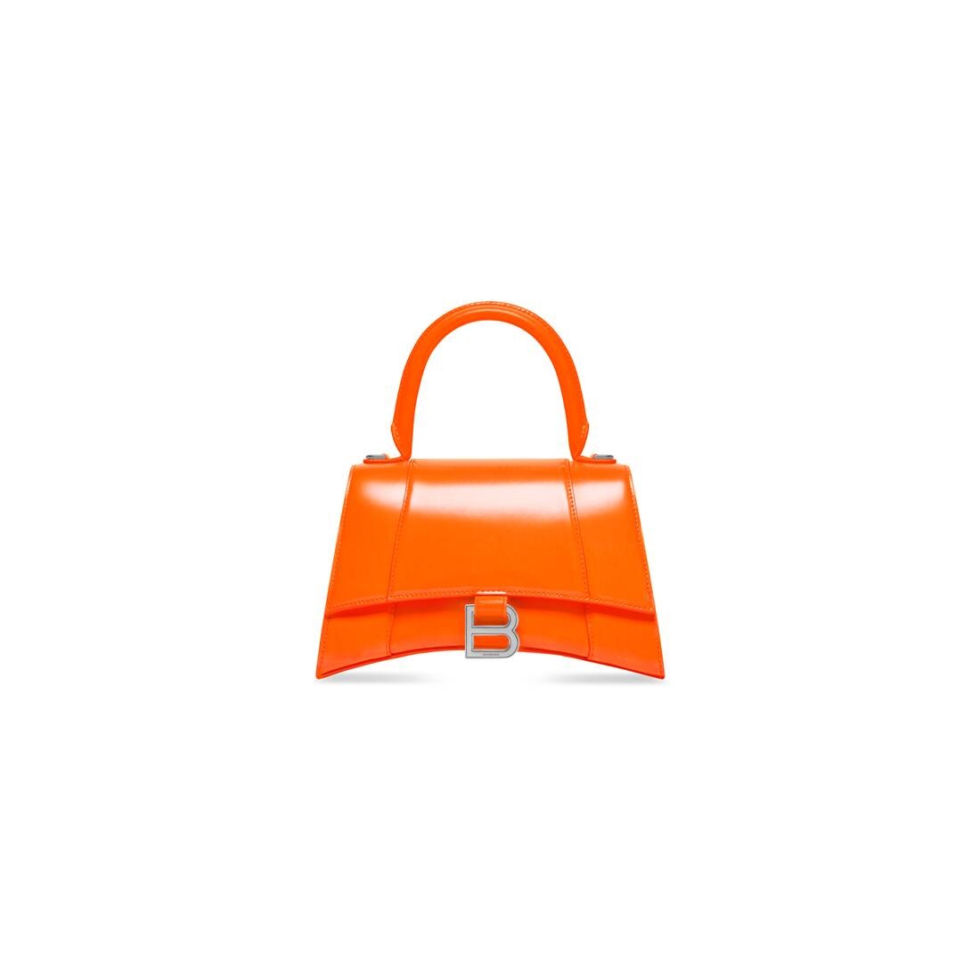 Women's Hourglass Small Handbag In Box in Fluo Orange - 1