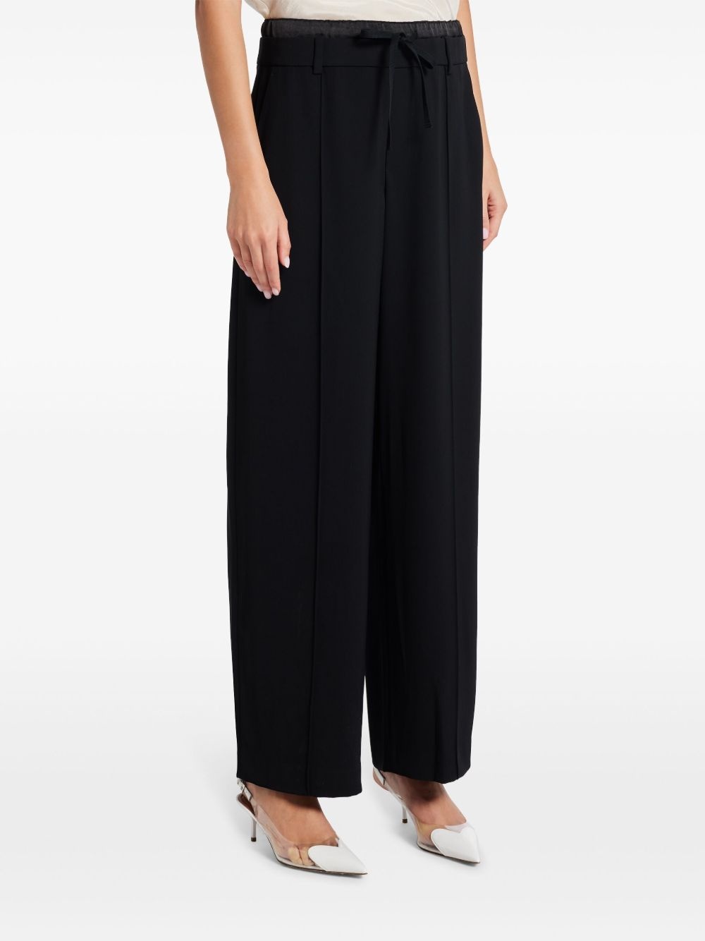 crepe palazzo pants - 3