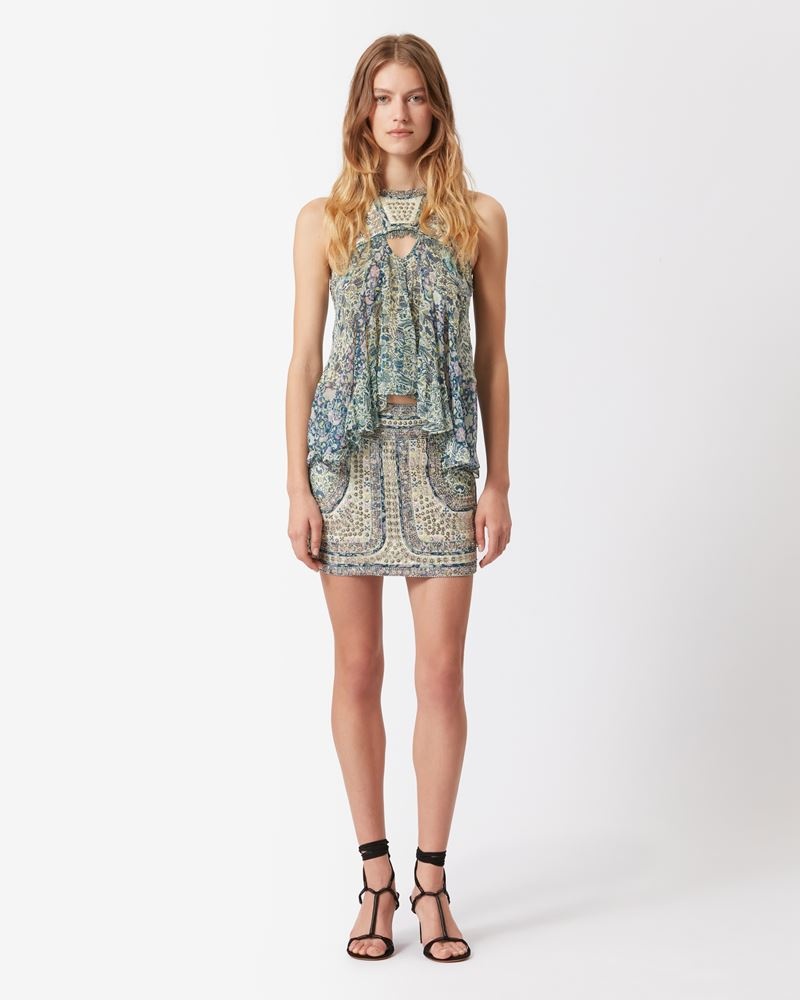 ONEILA SILK SKIRT - 2