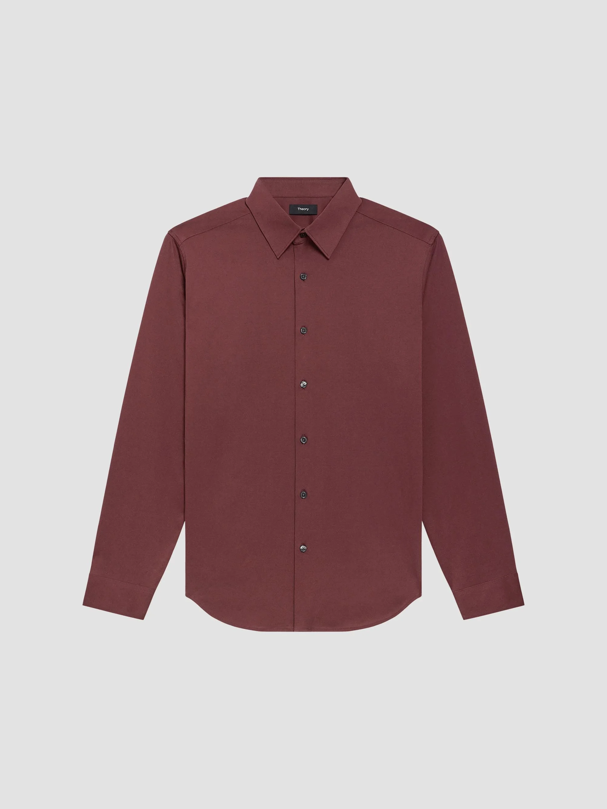 Men's Sylvain Structure Knit Shirt - Deep Auburn - 1