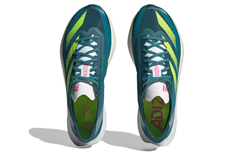adidas (WMNS) adidas Adizero Adios 8 Shoes 'Wonder Blue Solar Green' HP9722 outlook