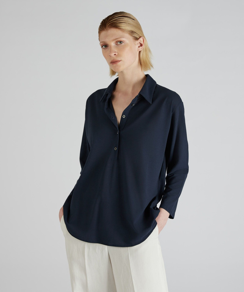 SLOWEAR Regular fit polo shirt in organic IceCotton outlook