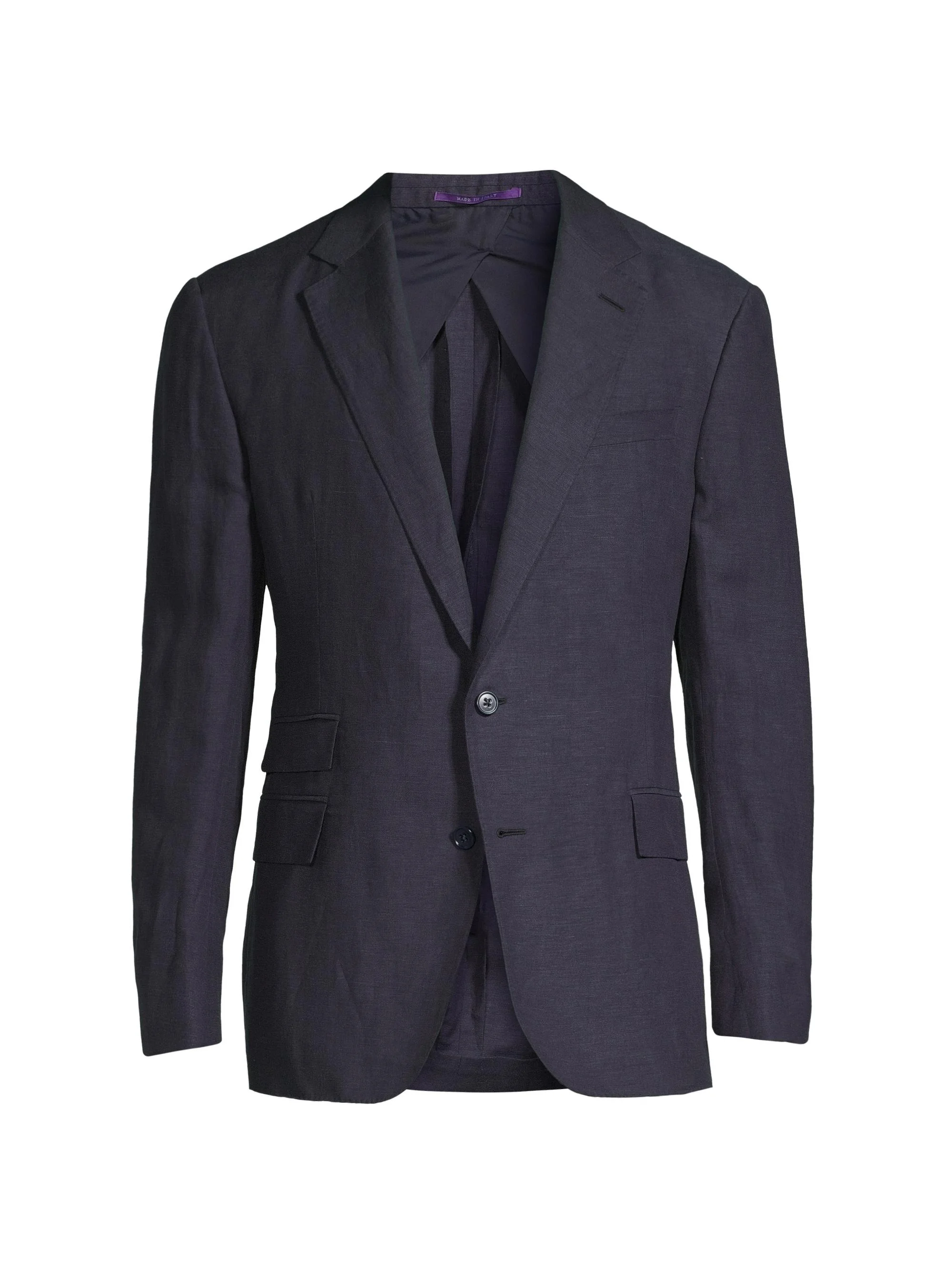Men's Kent Linen & Silk Canvas Jacket - Navy - 1