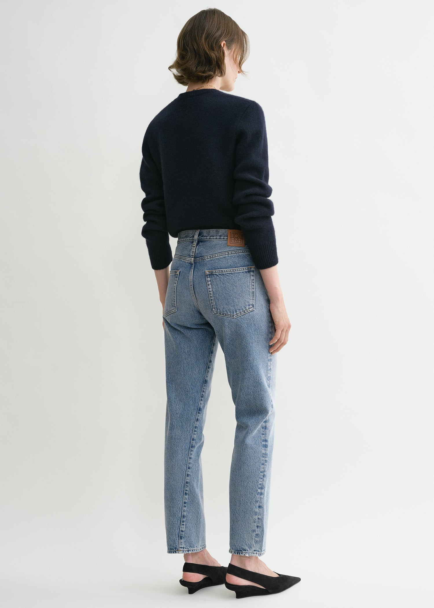 Twisted seam denim worn blue - 4