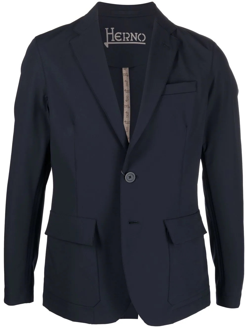 single-breasted fitted blazer - 1