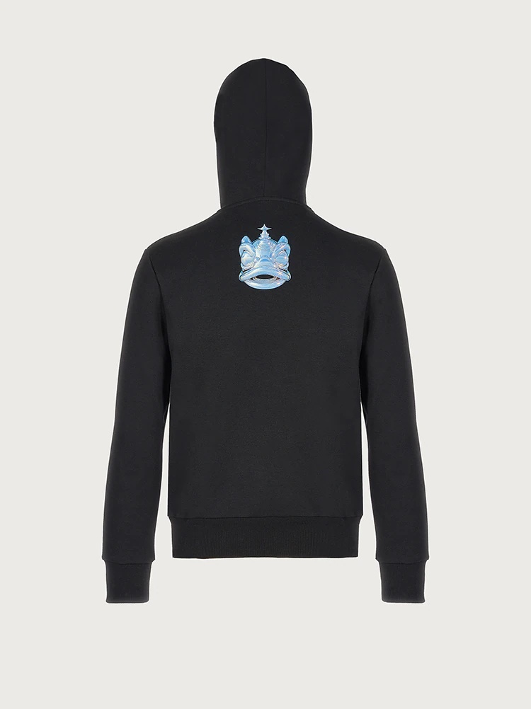 LIMITED EDITION FERRAGAMO X SHXPIR HOODED SWEATSHIRT - 4