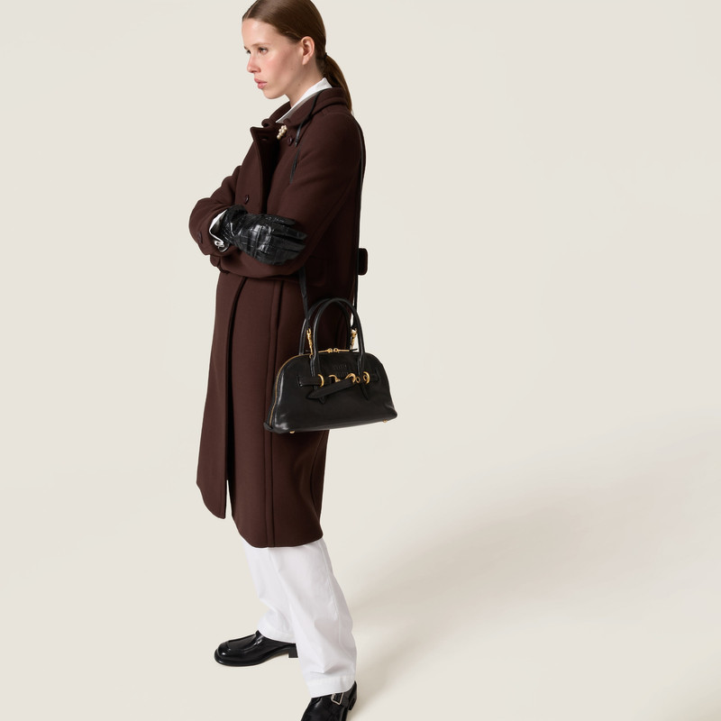 Miu Miu Aventure nappa leather top-handle bag outlook