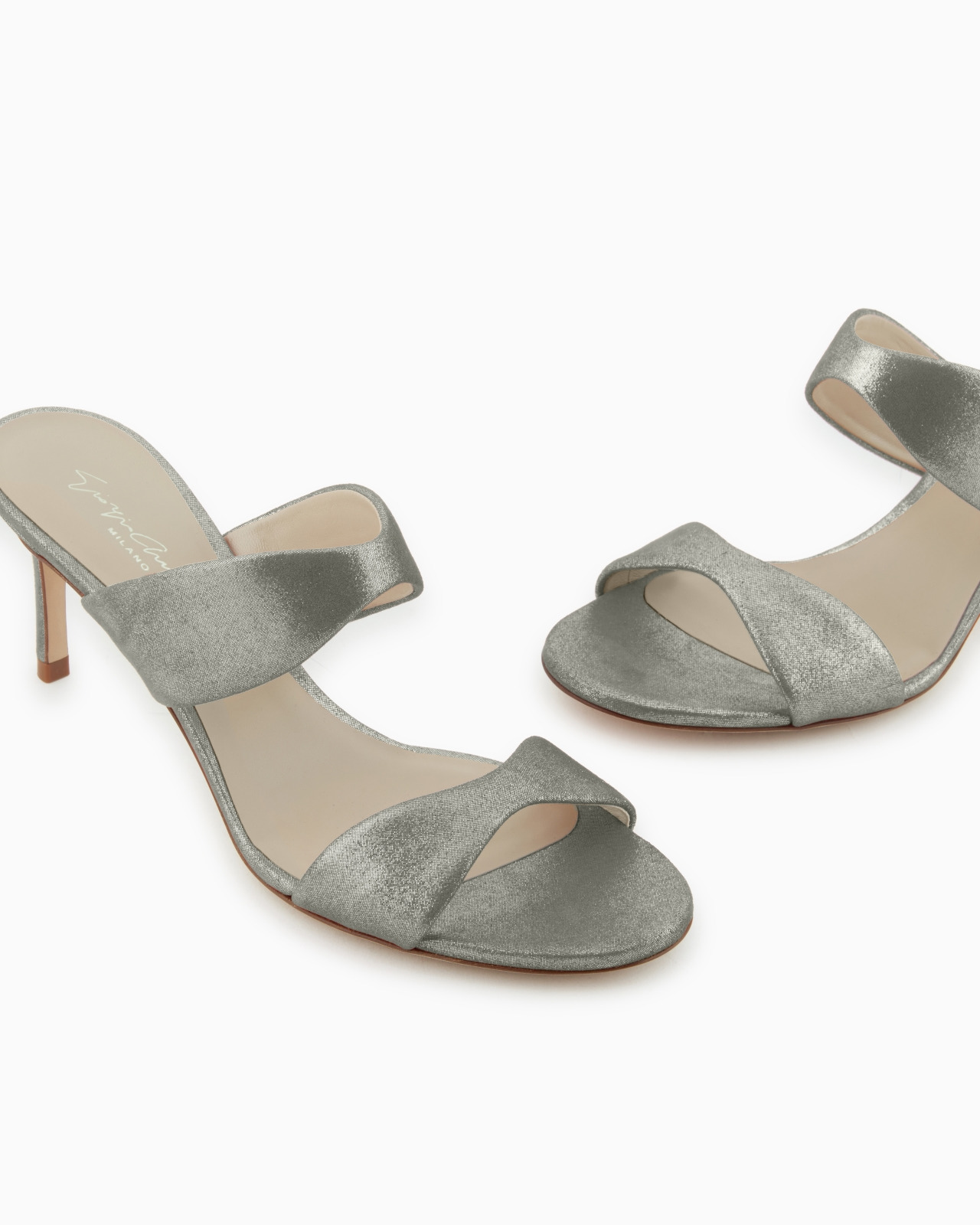 LIQUID SUEDE SANDALS WITH HEEL - 5