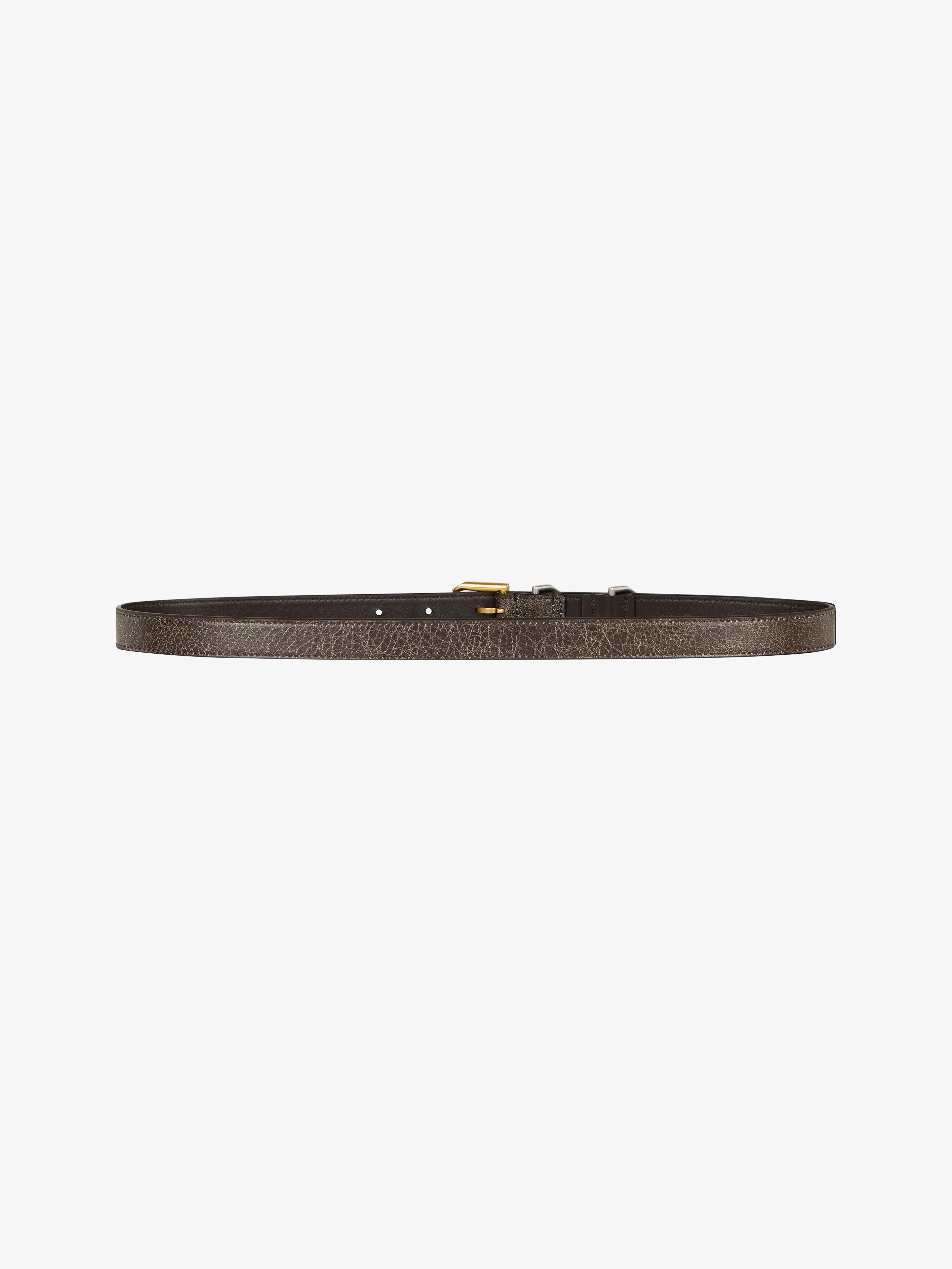 VOYOU BELT IN AGED LEATHER - 3