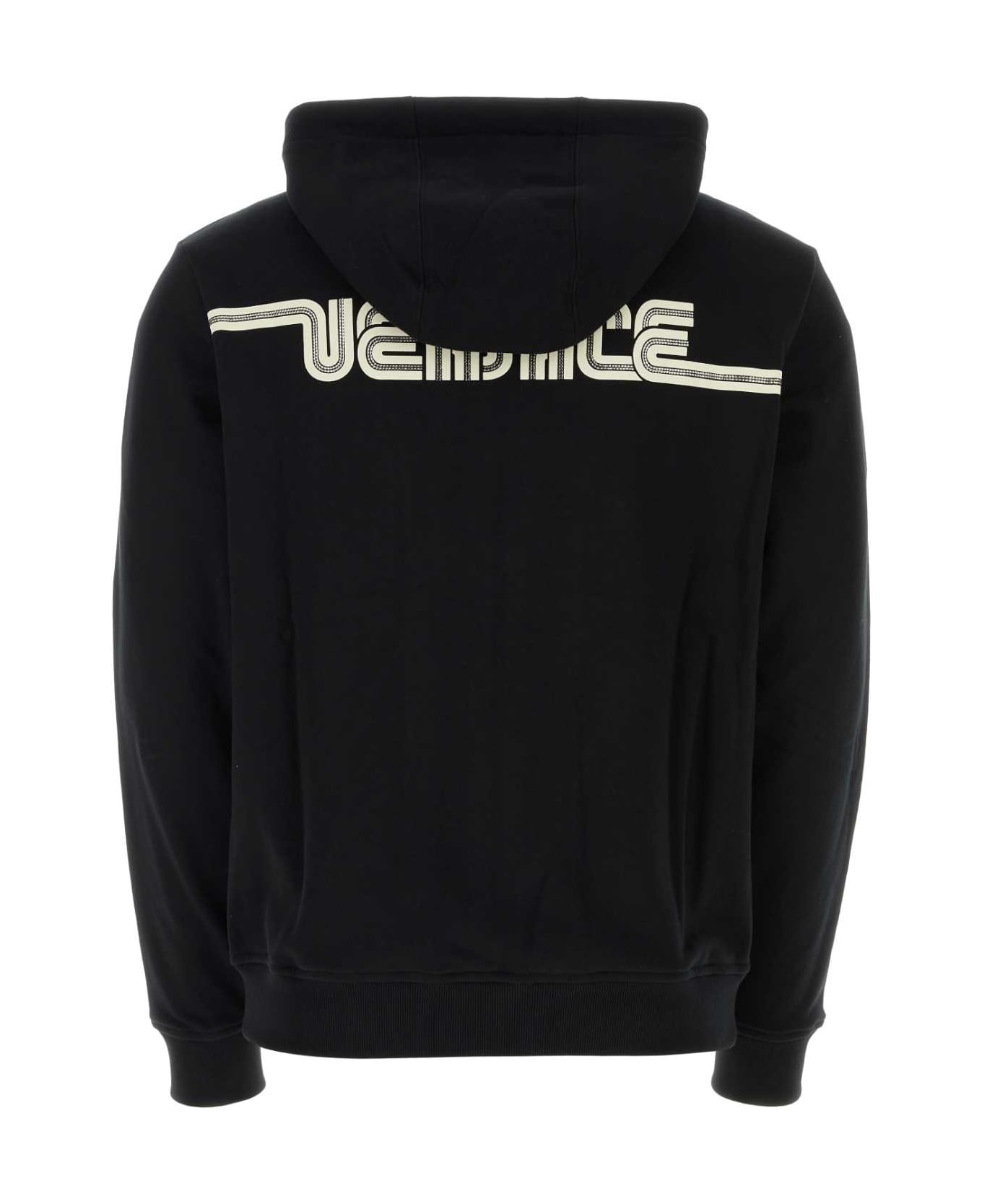 Black Cotton Sweatshirt - 2