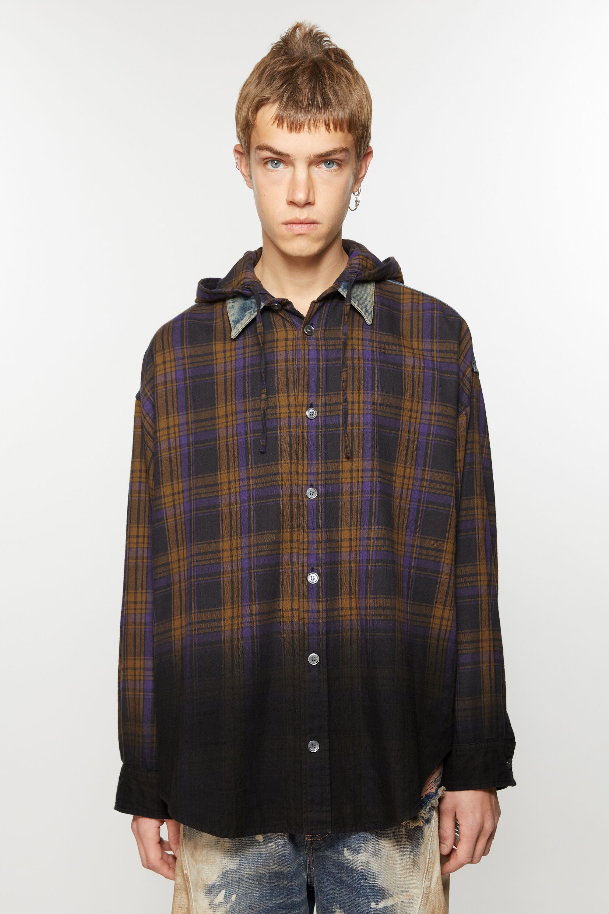 ACNE STUDIOS Men Check Button-Up Shirt - 1