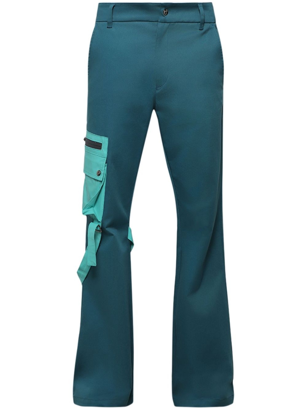 flared cargo trousers - 1