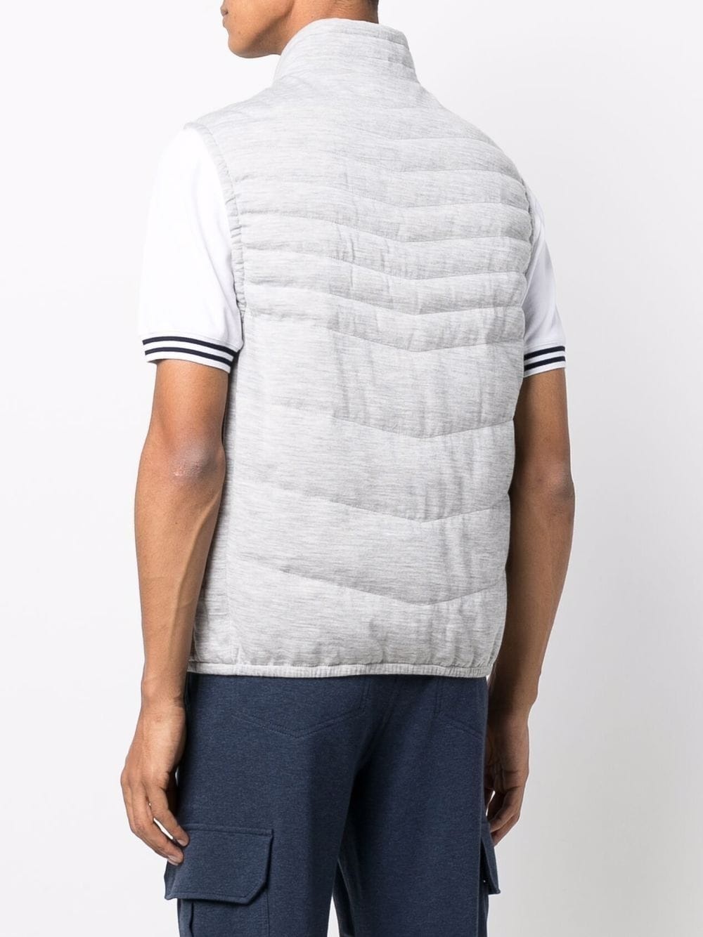 quilted padded gilet - 4