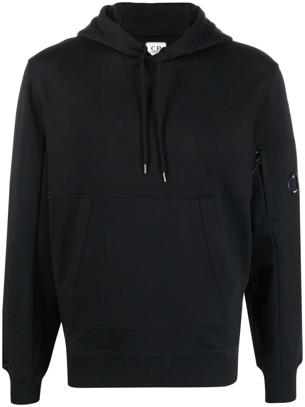 Lens-detailed cotton hoodie - 1