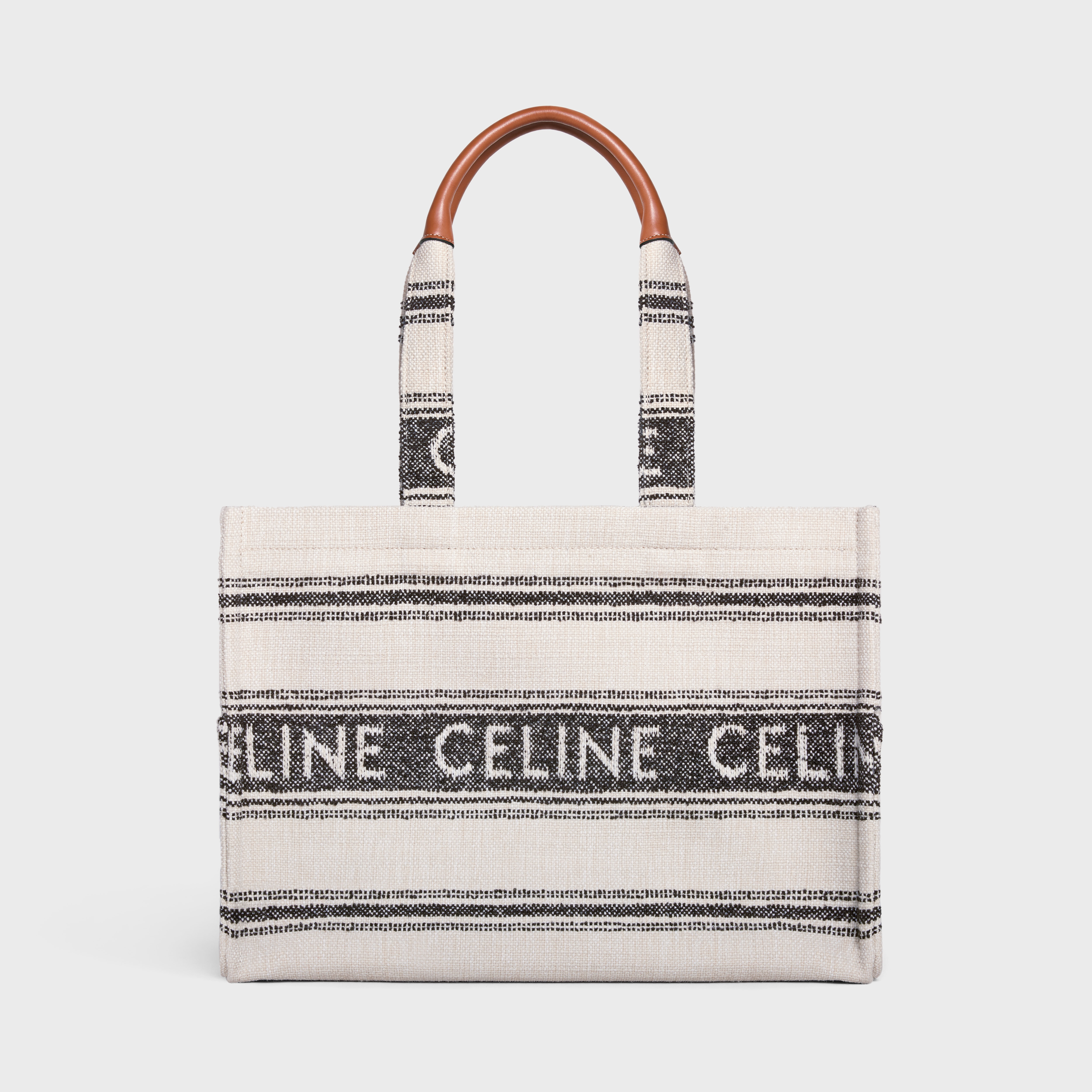 Large Cabas Thais in STRIPED TEXTILE WITH CELINE JACQUARD - 5