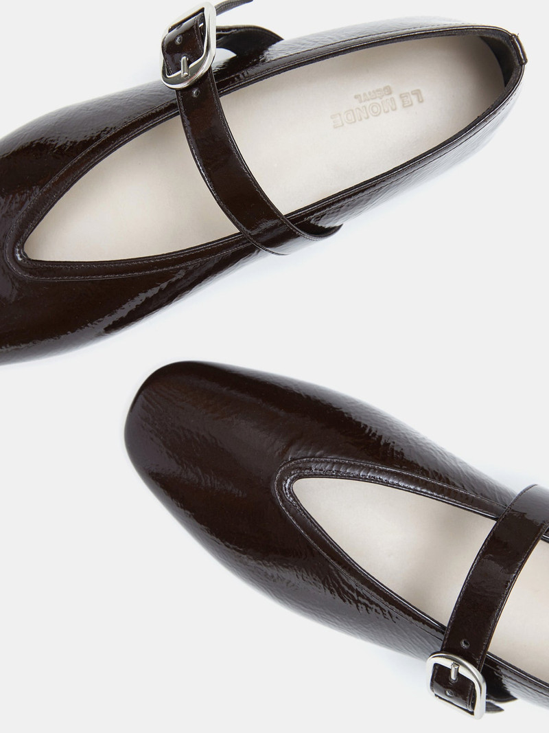 Stella Slipper / Chocolate Patent Leather 4