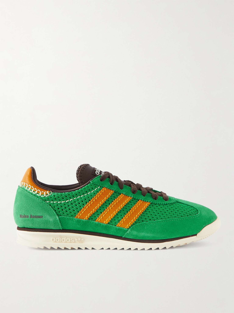 + Wales Bonner SL72 Suede and Mesh Sneakers - 1