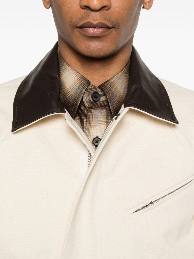 Painter leather-collar jacket 5