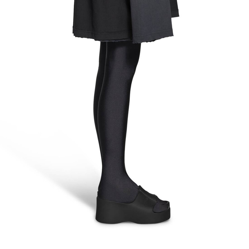 Women's Chunky Wedge Sandal in Black 9