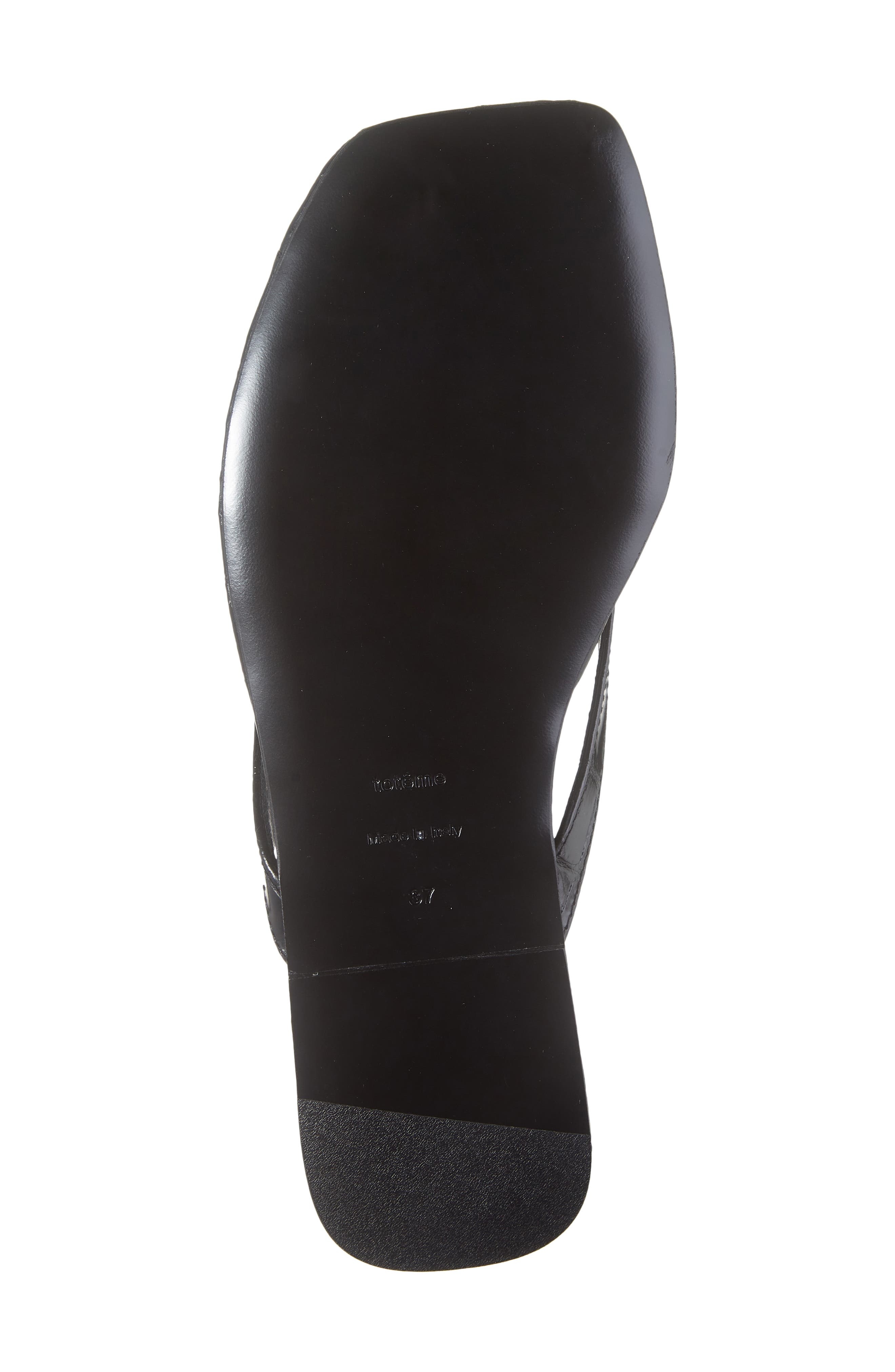 TOTEME The Flip Flop Flat in Black Crocodile at Nordstrom - 6