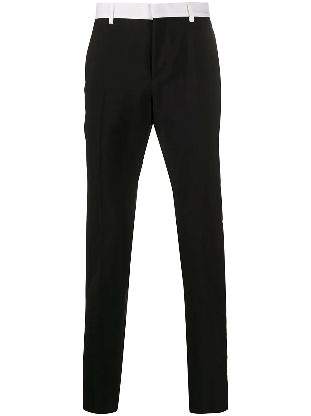 contrast-panel trousers - 1