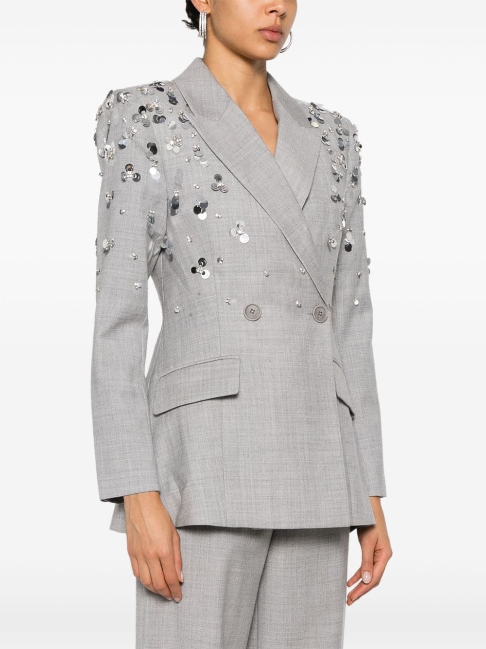 sequinned blazer - 3