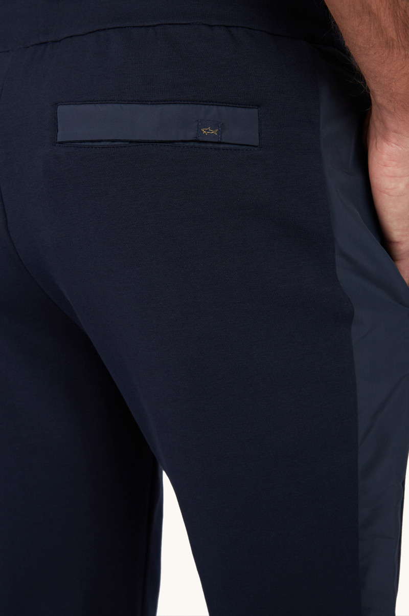 SPORT PANTS IN ACTIVE FLEECE WITH MICROFIBER DETAILS 4