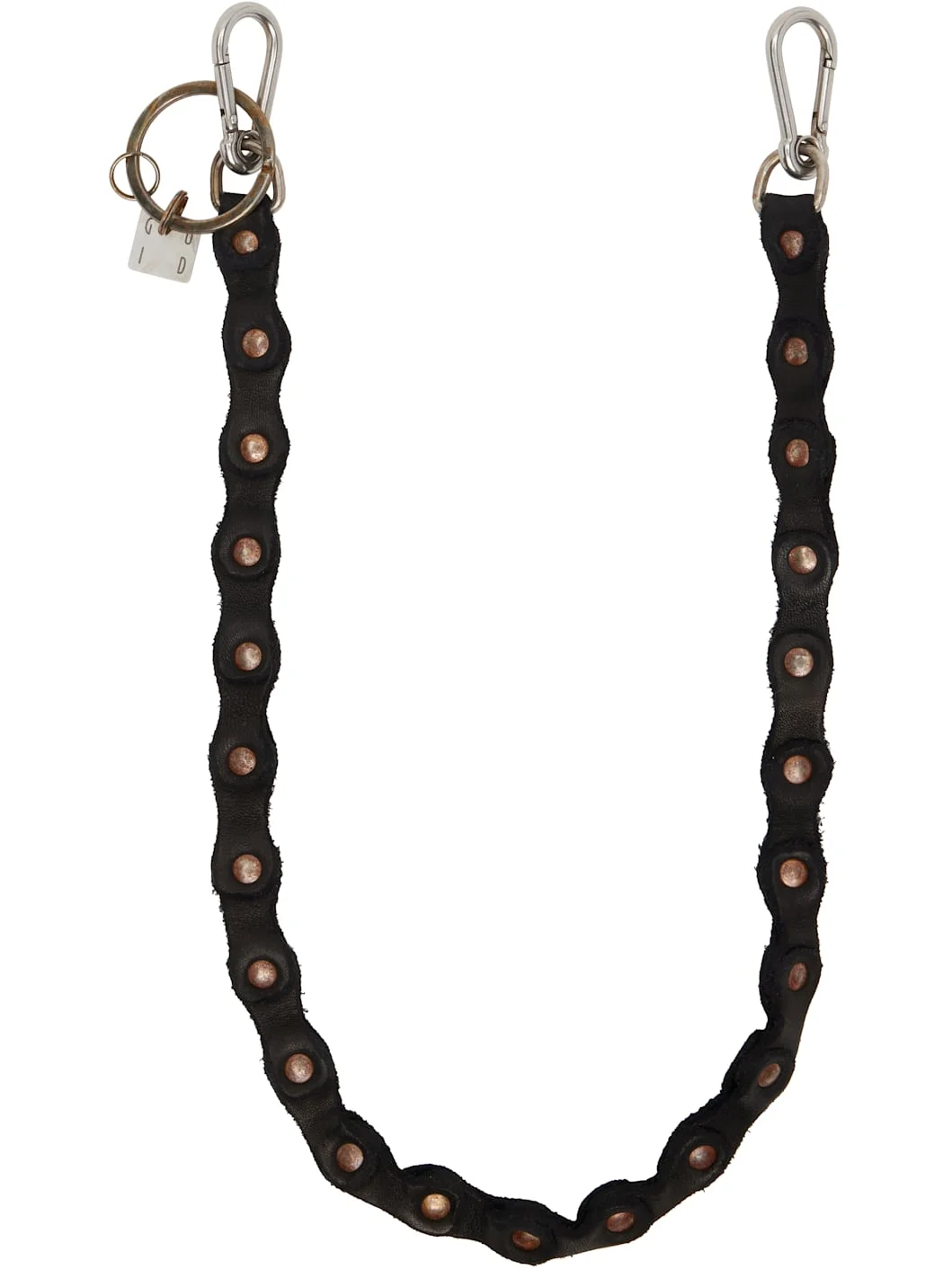 Black Leather Keychain - 1