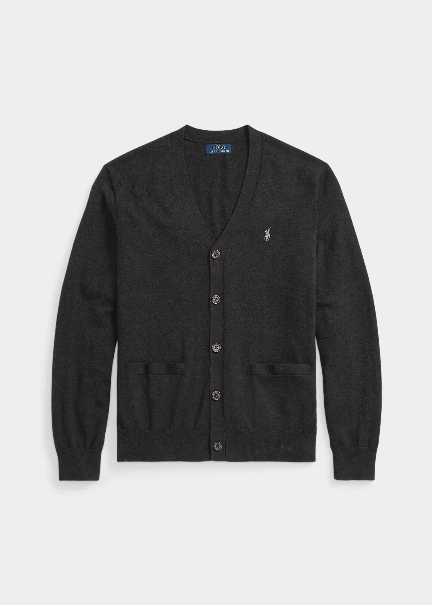 Cotton V-Neck Cardigan - 1