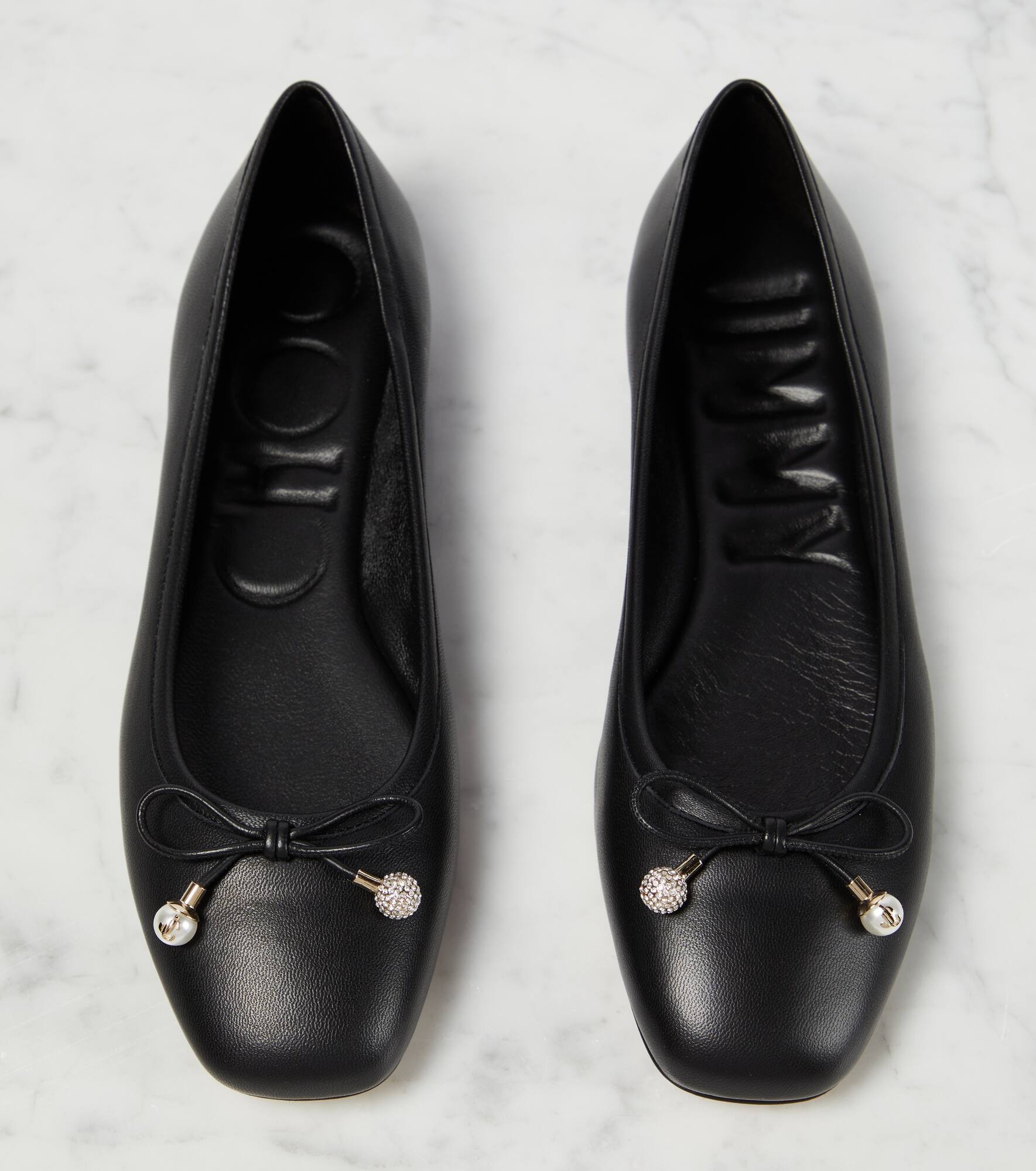 Elme embellished leather ballet flats - 6