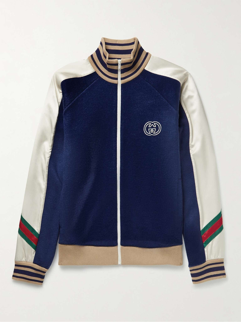 모직 jersey zip 재킷 - 1