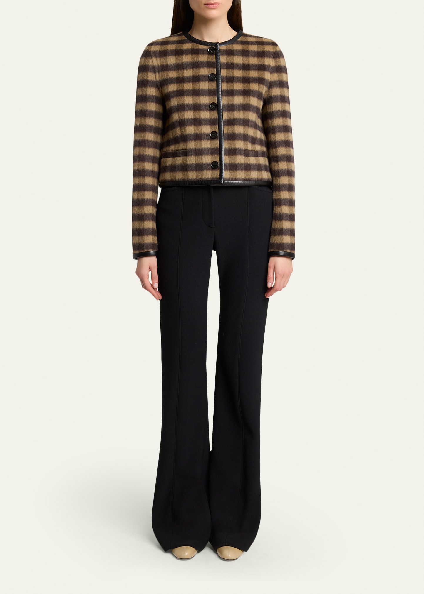 Helene Plaid Cashmere-Blend Jacket - 2