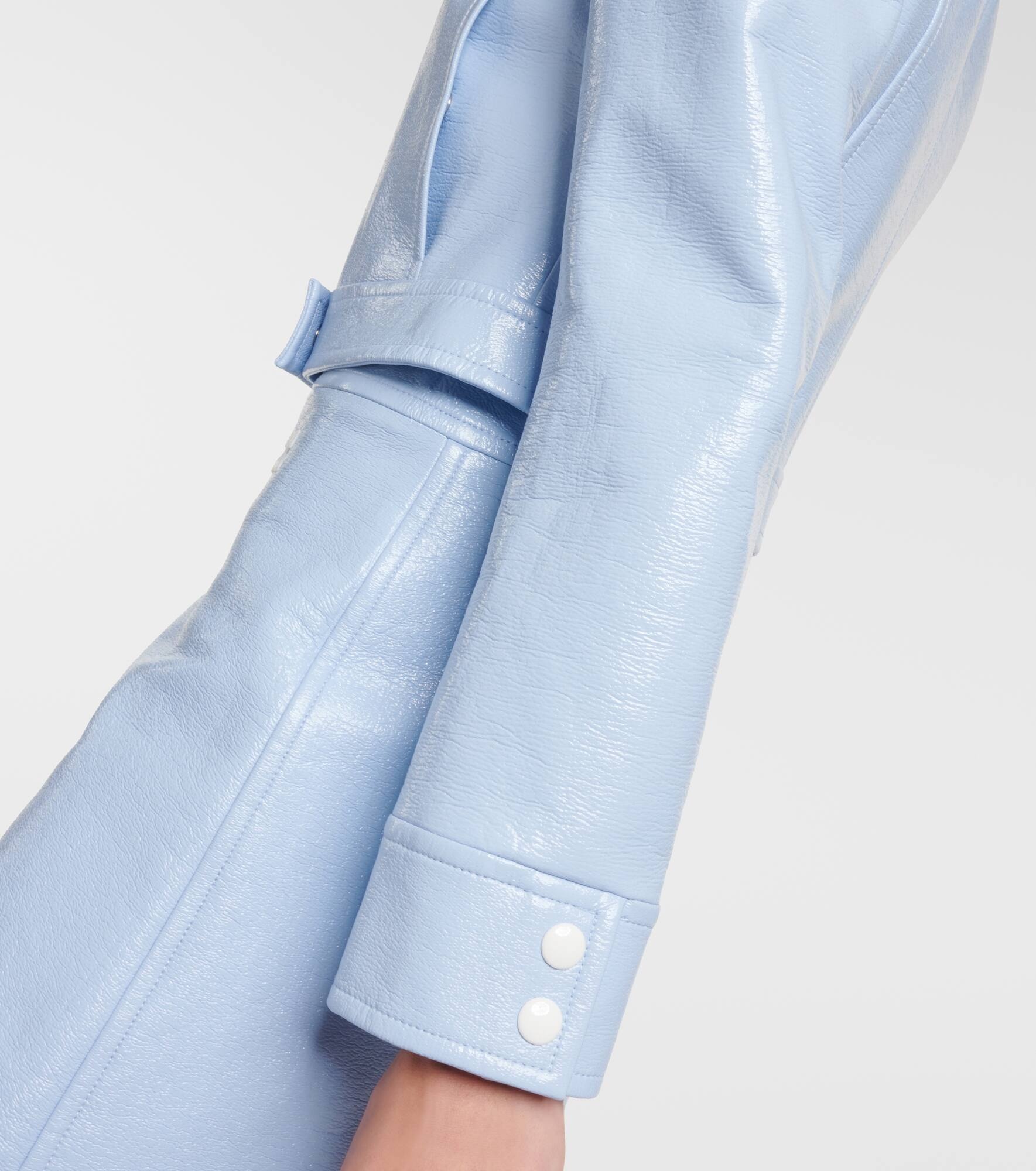 Reedition cropped vinyl jacket - 6