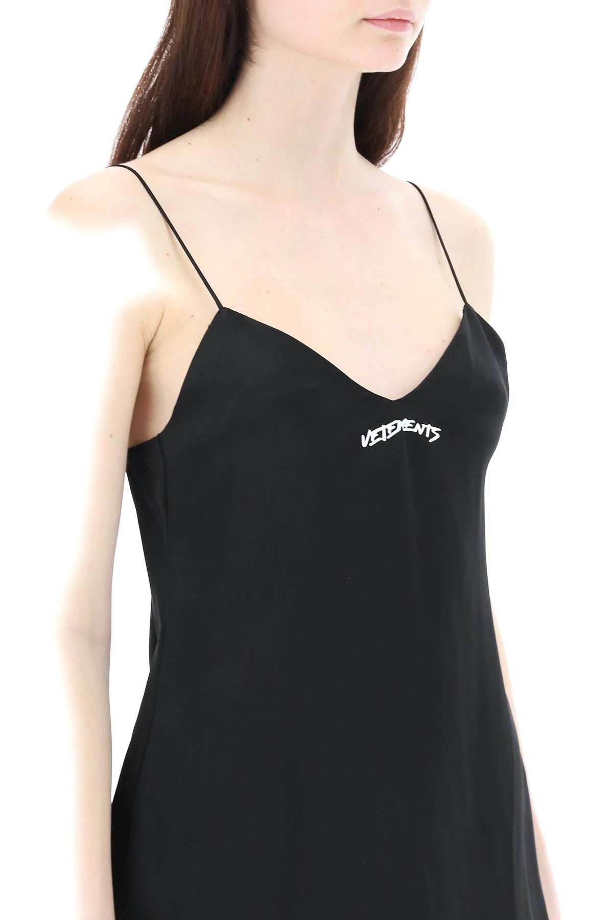 SLIP DRESS WITH LOGO - 5