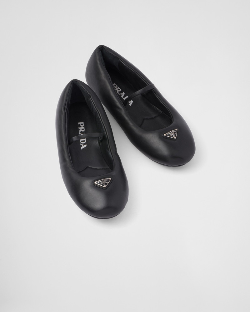 Prada Soft padded nappa leather ballerinas 4