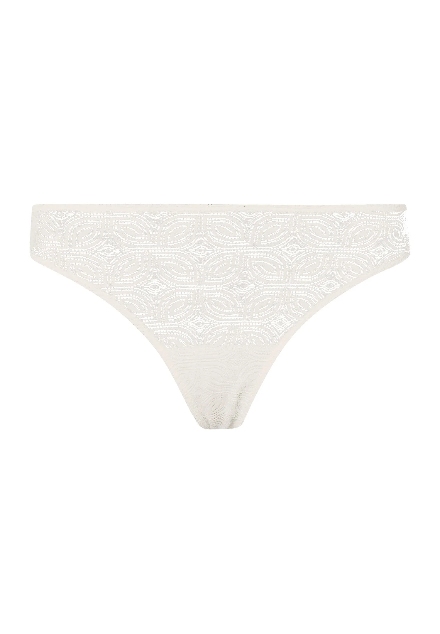 Ruby Geometric Lace Thong - 1