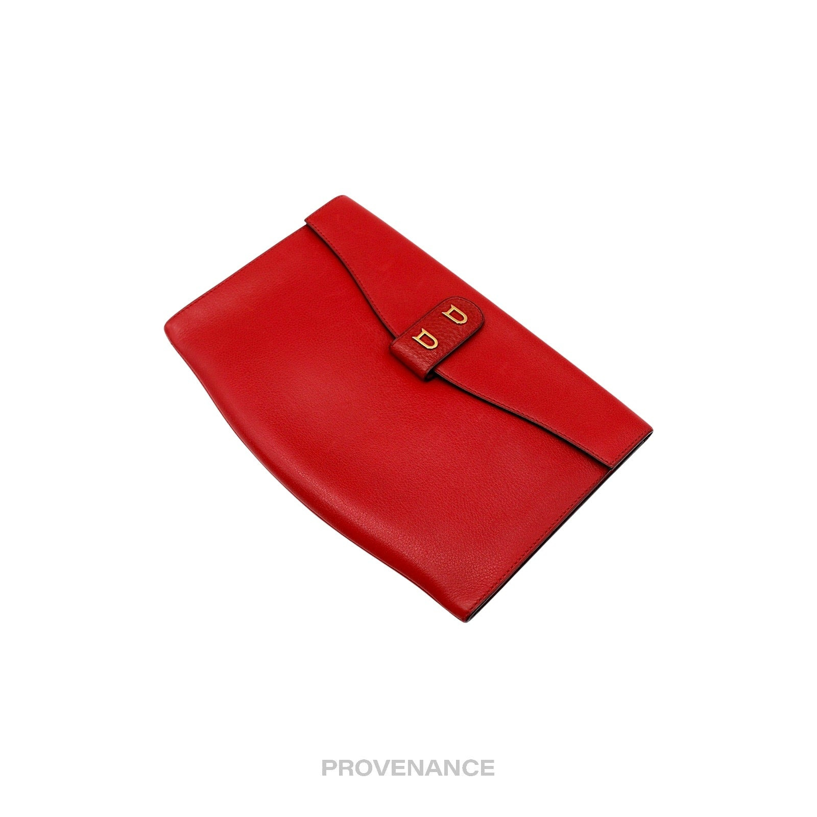 Delvaux - Delvaux DD Clutch Bag - Red Calfskin Leather - 3