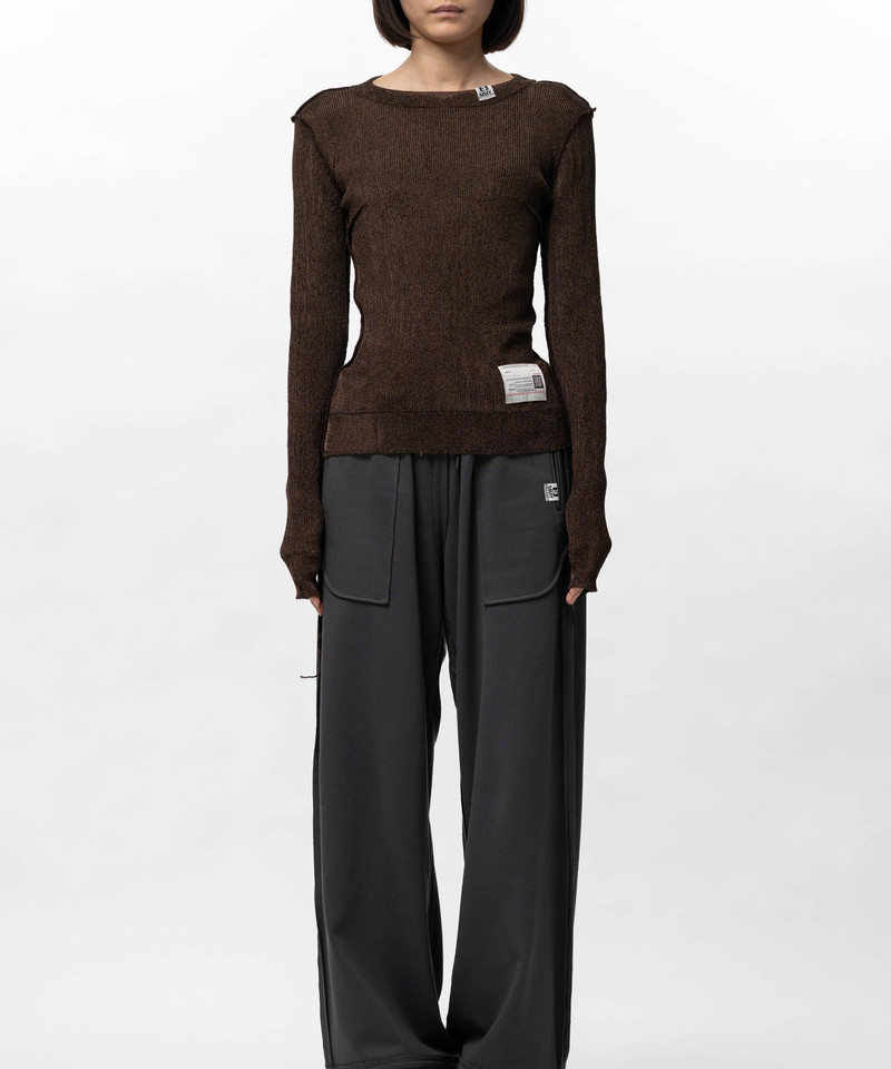 Maison MIHARAYASUHIRO Inside-Out Glitter Knit Sweater outlook