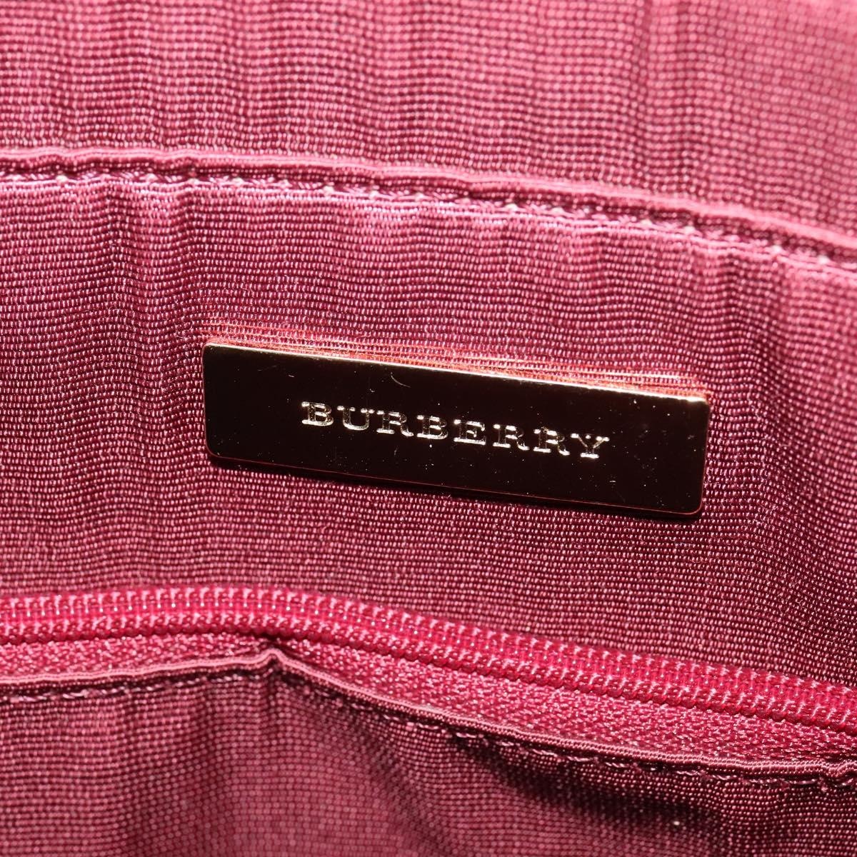 Burberry Nova Check Tote Bag Canvas Leather Beige Red Gold - 15