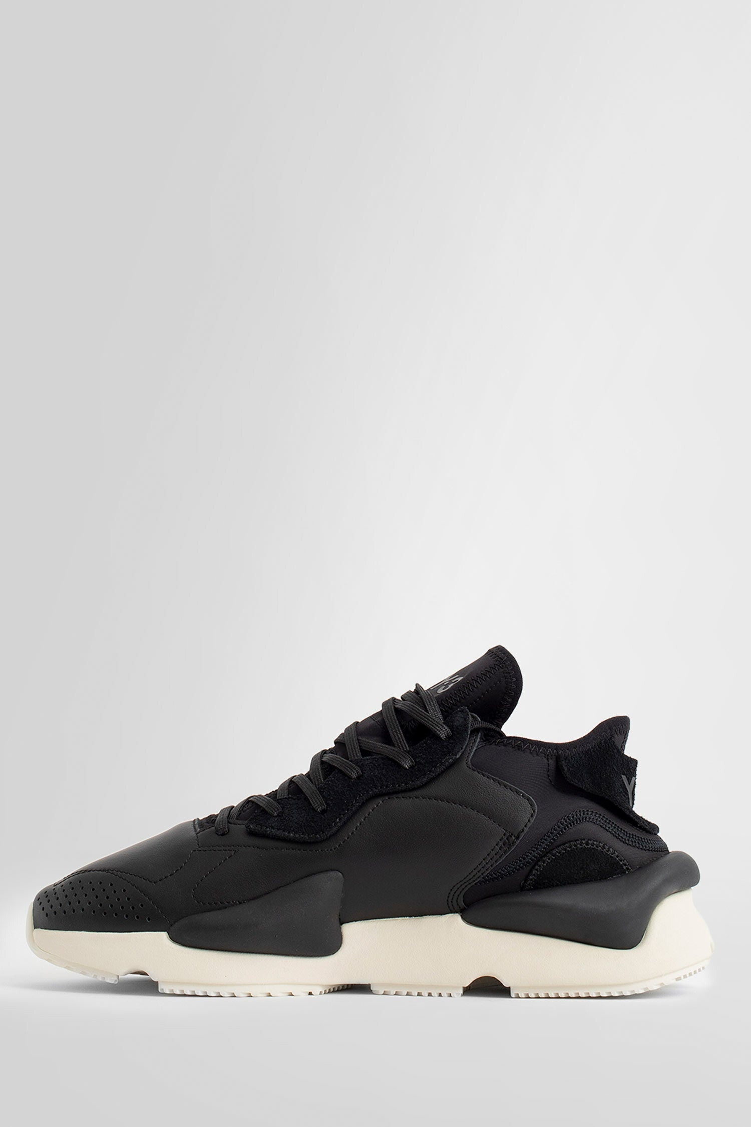 Y-3 UNISEX BLACK SNEAKERS - 4