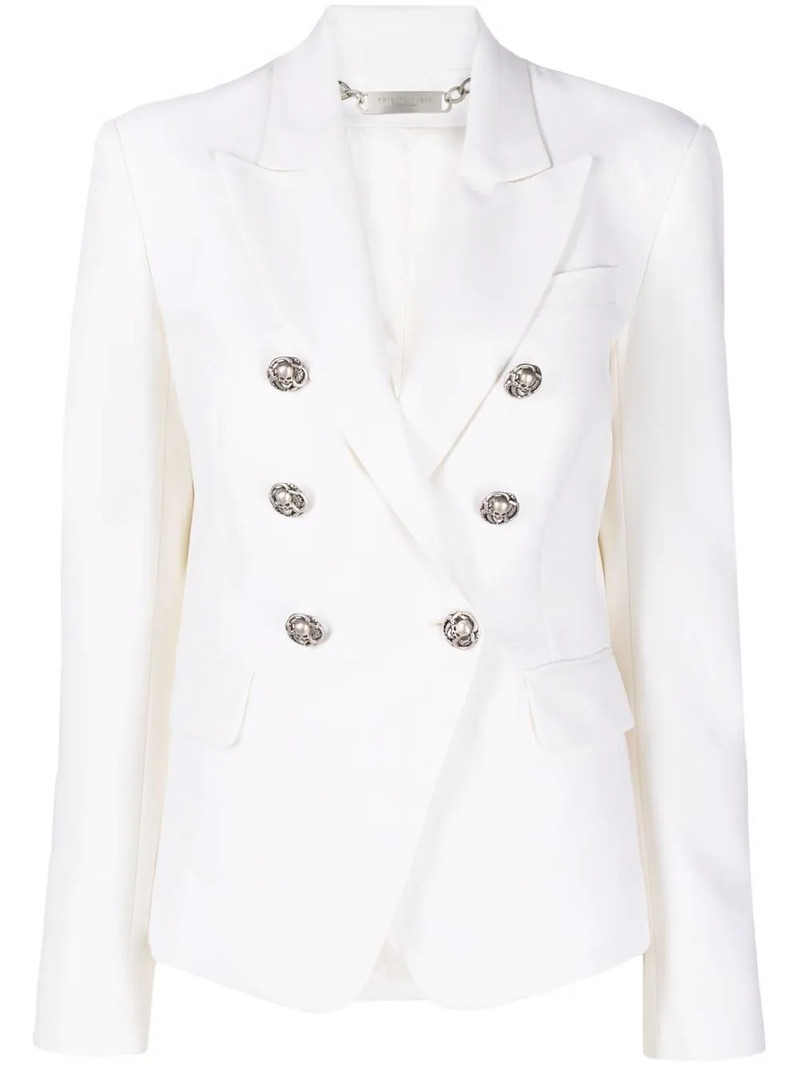 double-breasted fitted blazer 1