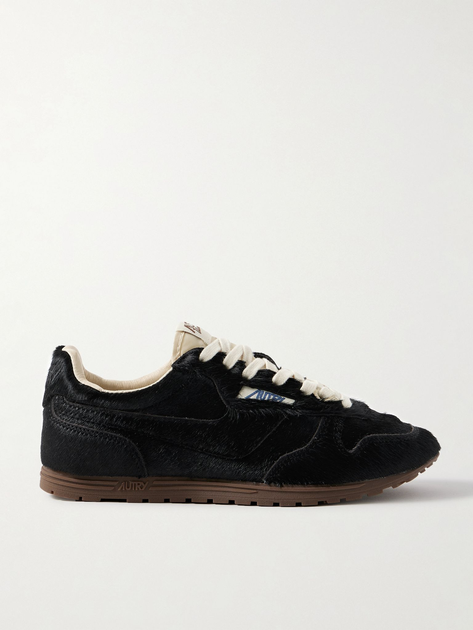 Windspin calf hair sneakers Black - 1