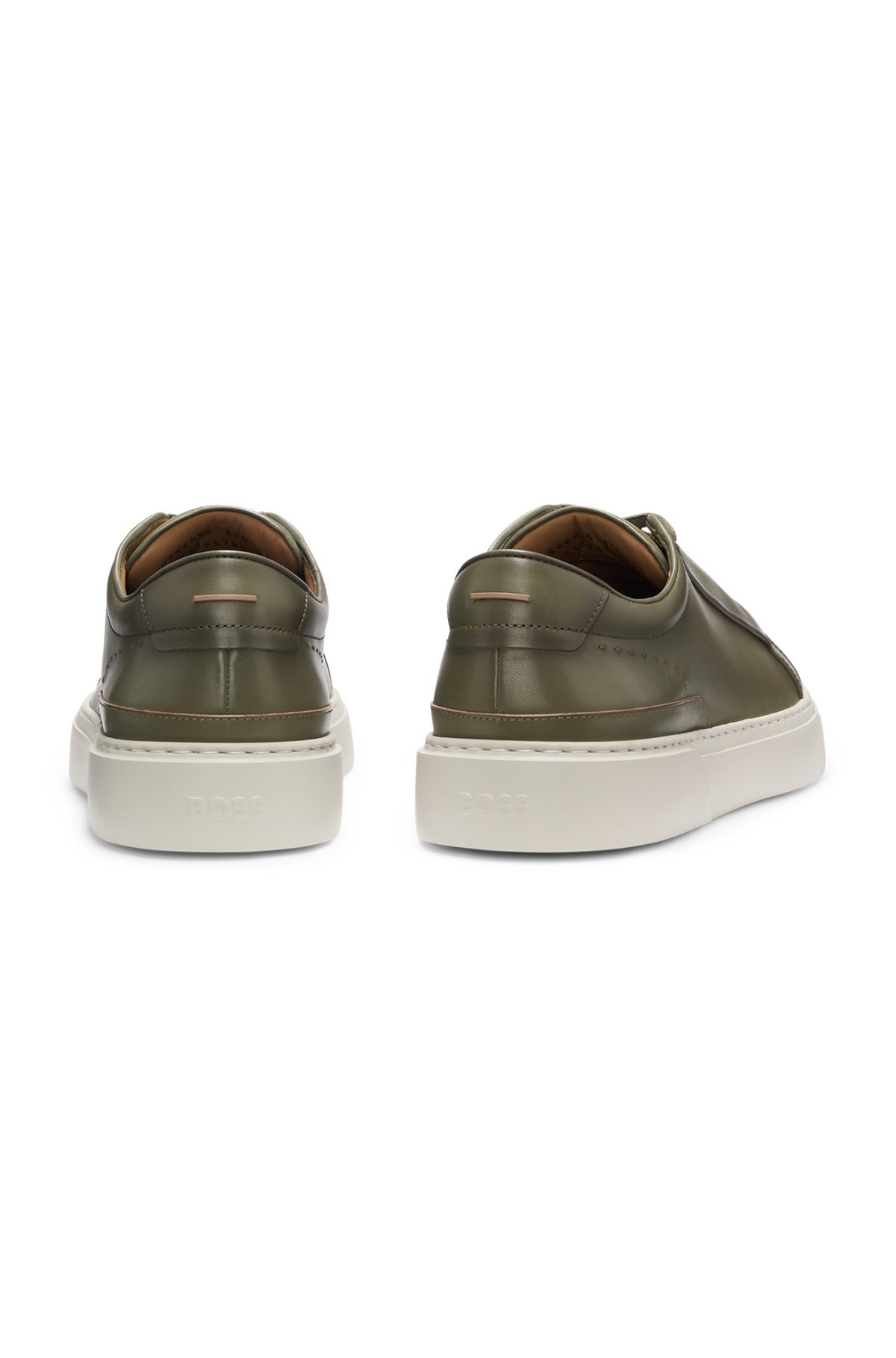 GARY LEATHER TRAINERS WITH HIDDEN LACES - 5