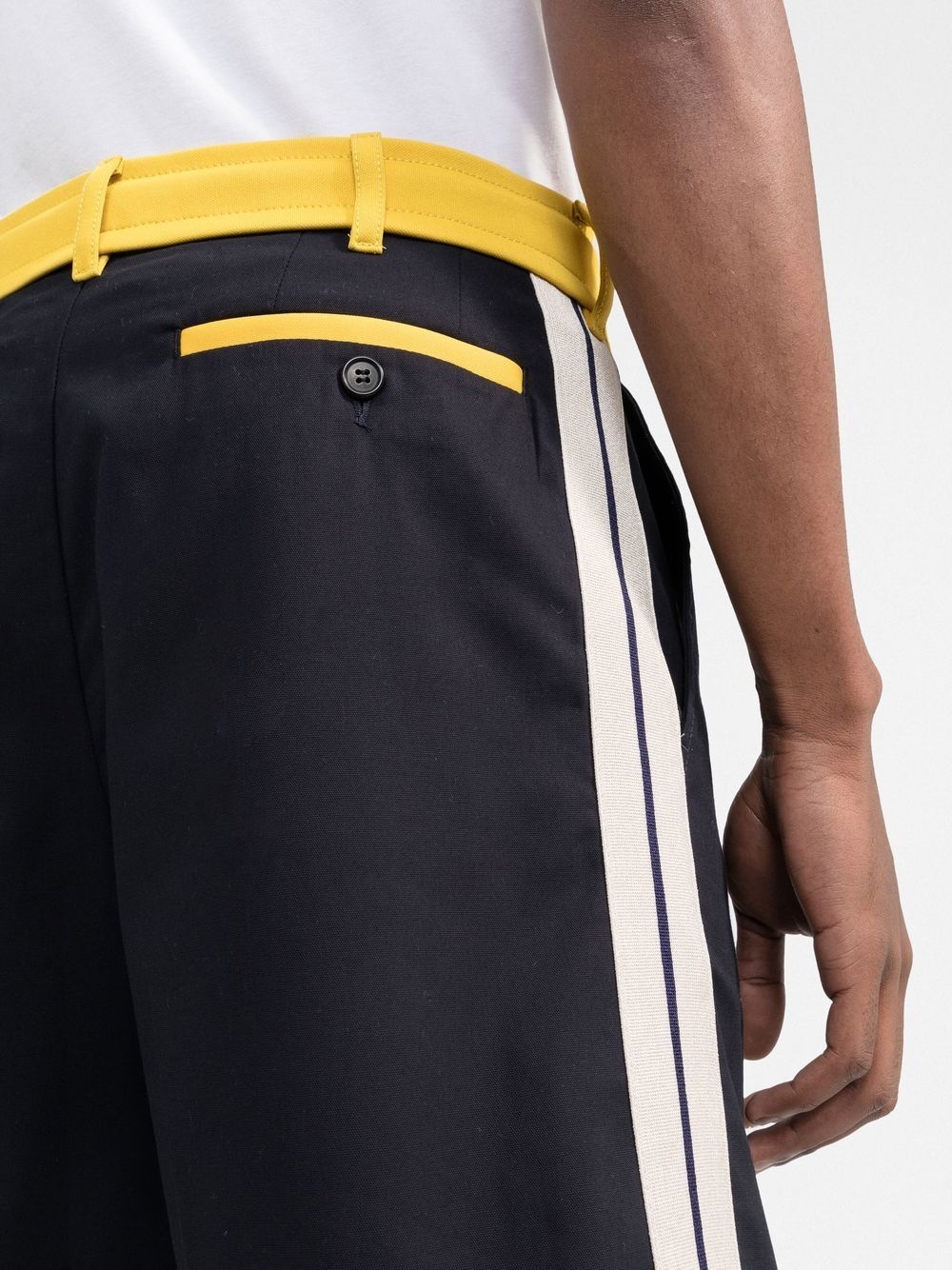 drawstring tailored shorts - 5