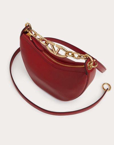Valentino VLOGO MOON MINI HOBO BAG IN NAPPA LEATHER WITH CHAIN outlook