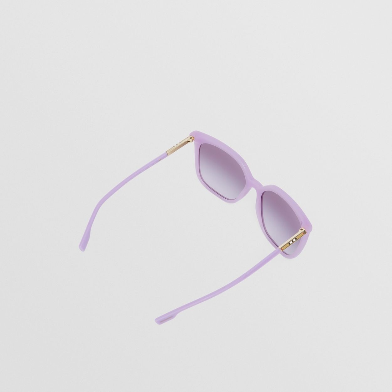 Icon Stripe Detail Oversized Square Frame Sunglasses - 5