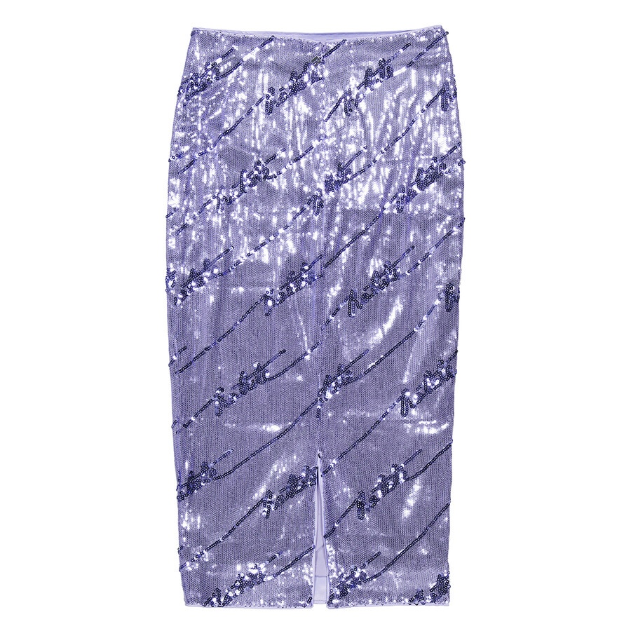 Rotate Birger Christensen Ladies Violet Tulip Sequin Midi Skirt - 2