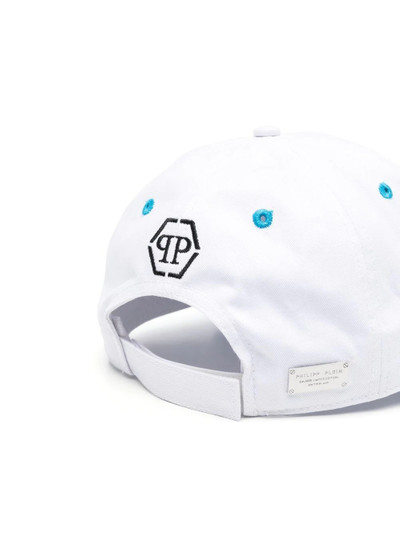 PHILIPP PLEIN logo-patch distressed cap outlook