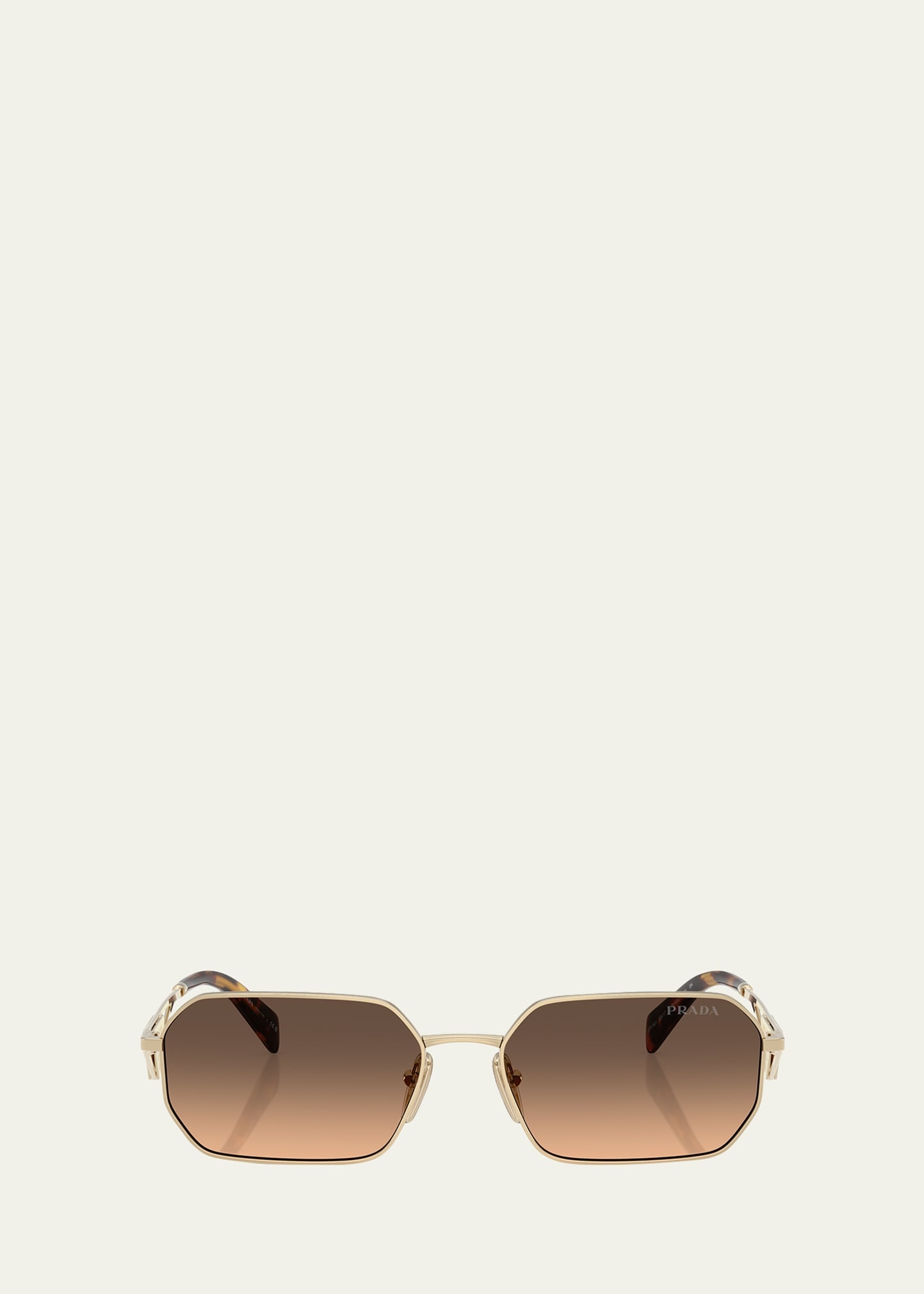 Metal & Plastic Rectangle Sunglasses - 1